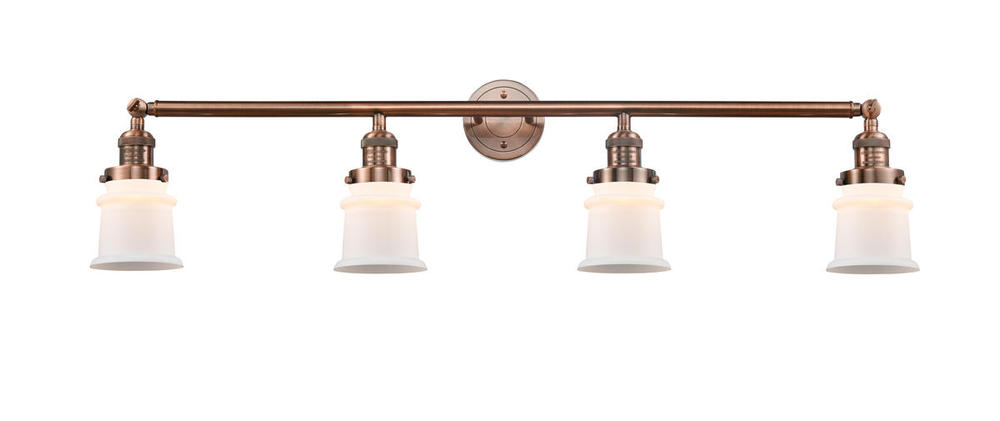 Canton - 4 Light - 42 inch - Antique Copper - Adjustable Bath Vanity Light