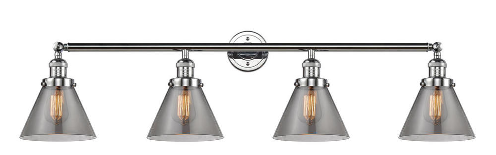 Cone - 4 Light - 44 inch - Polished Chrome - Adjustable Bath Vanity Light