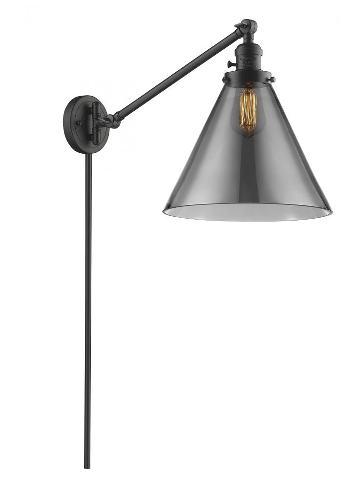 Cone - 1 Light - 12 inch - Oil Rubbed Bronze -Adjustable Swing Arm