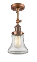 Innovations Lighting 201F-AC-G192-LED - Bellmont - 1 Light - 6 inch - Antique Copper - Adjustable Semi-Flush Mount