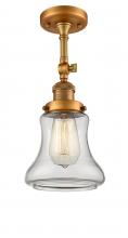 Innovations Lighting 201F-BB-G192-LED - Bellmont - 1 Light - 6 inch - Brushed Brass - Adjustable Semi-Flush Mount