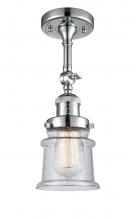 Innovations Lighting 201F-PC-G184S-LED - Canton - 1 Light - 5 inch - Polished Chrome - Adjustable Semi-Flush Mount