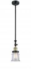 Innovations Lighting 206-BAB-G182S-LED - Canton - 1 Light - 5 inch - Black Antique Brass - Stem Hung - Adjustable Mini Pendant