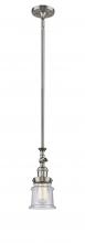 Innovations Lighting 206-SN-G184S-LED - Canton - 1 Light - 5 inch - Brushed Satin Nickel - Stem Hung - Adjustable Mini Pendant