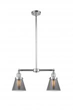 Innovations Lighting 209-PC-G63-LED - Cone - 2 Light - 21 inch - Polished Chrome - Stem Hung - Adjustable Island Light