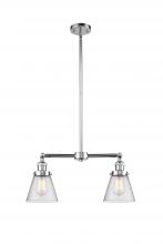 Innovations Lighting 209-PC-G64-LED - Cone - 2 Light - 21 inch - Polished Chrome - Stem Hung - Adjustable Island Light