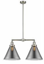 Innovations Lighting 209-SN-G43-L - Cone - 2 Light - 21 inch - Brushed Satin Nickel - Stem Hung - Adjustable Island Light