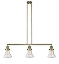 Innovations Lighting 213-AB-G194 - Bellmont - 3 Light - 39 inch - Antique Brass - Stem Hung - Adjustable Island Light