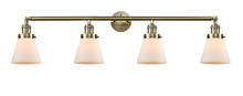 Innovations Lighting 215-AB-G61 - Cone - 4 Light - 42 inch - Antique Brass - Adjustable Bath Vanity Light