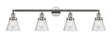 Innovations Lighting 215-PN-G64-LED - Cone - 4 Light - 42 inch - Polished Nickel - Adjustable Bath Vanity Light