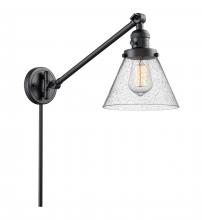 Innovations Lighting 237-BK-G44-LED - Cone - 1 Light - 8 inch - Matte Black -Adjustable Swing Arm