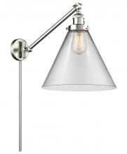Innovations Lighting 237-SN-G42-L-LED - Cone - 1 Light - 12 inch - Brushed Satin Nickel -Adjustable Swing Arm