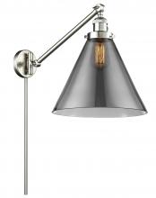 Innovations Lighting 237-SN-G43-L - Cone - 1 Light - 12 inch - Brushed Satin Nickel -Adjustable Swing Arm
