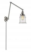 Innovations Lighting 238-SN-G184-LED - Canton - 1 Light - 6 inch - Brushed Satin Nickel -Adjustable Swing Arm