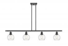 Innovations Lighting 516-4I-OB-G124-6-LED - Athens - 4 Light - 48 inch - Oil Rubbed Bronze - Cord hung - Island Light