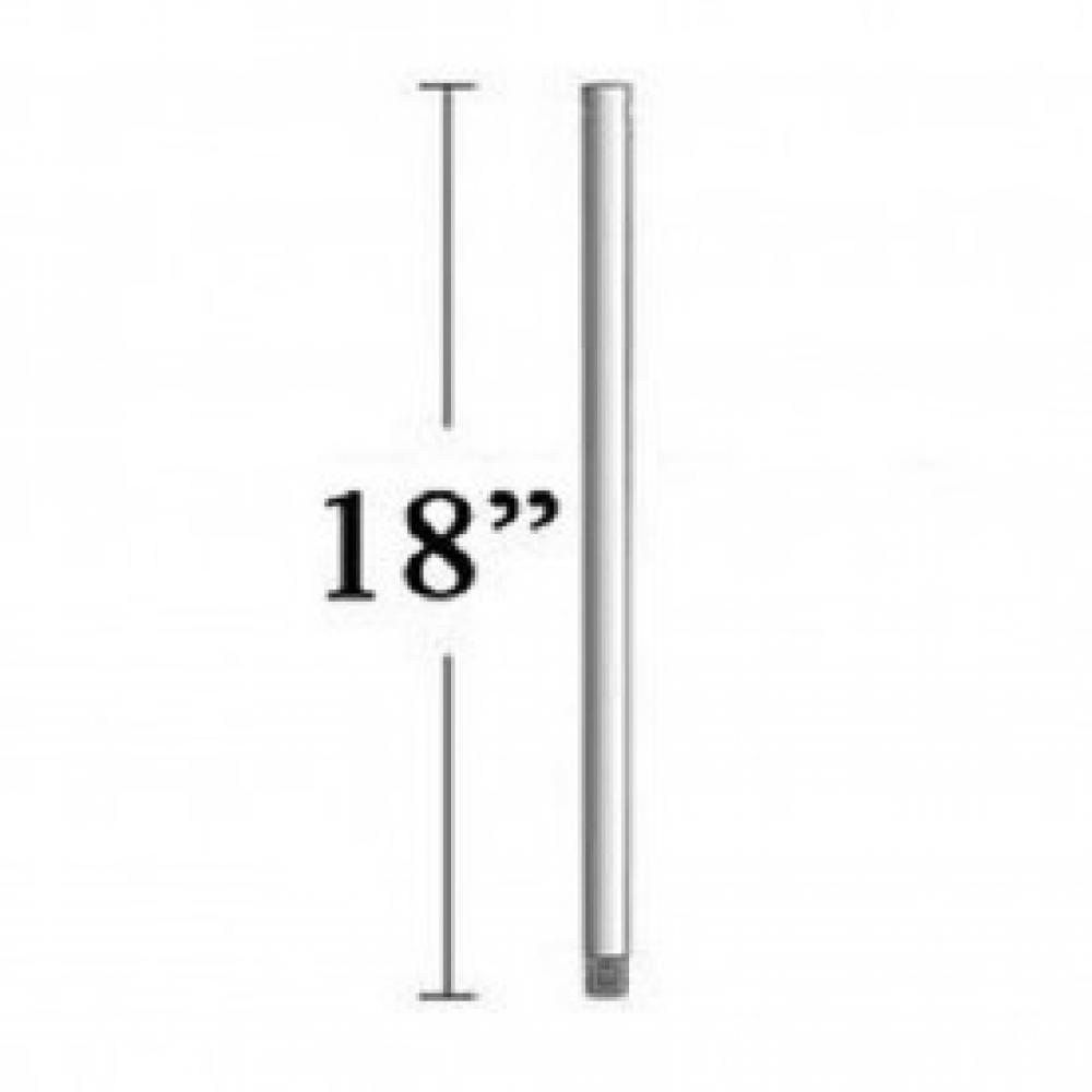 18" Down Rod in Chrome